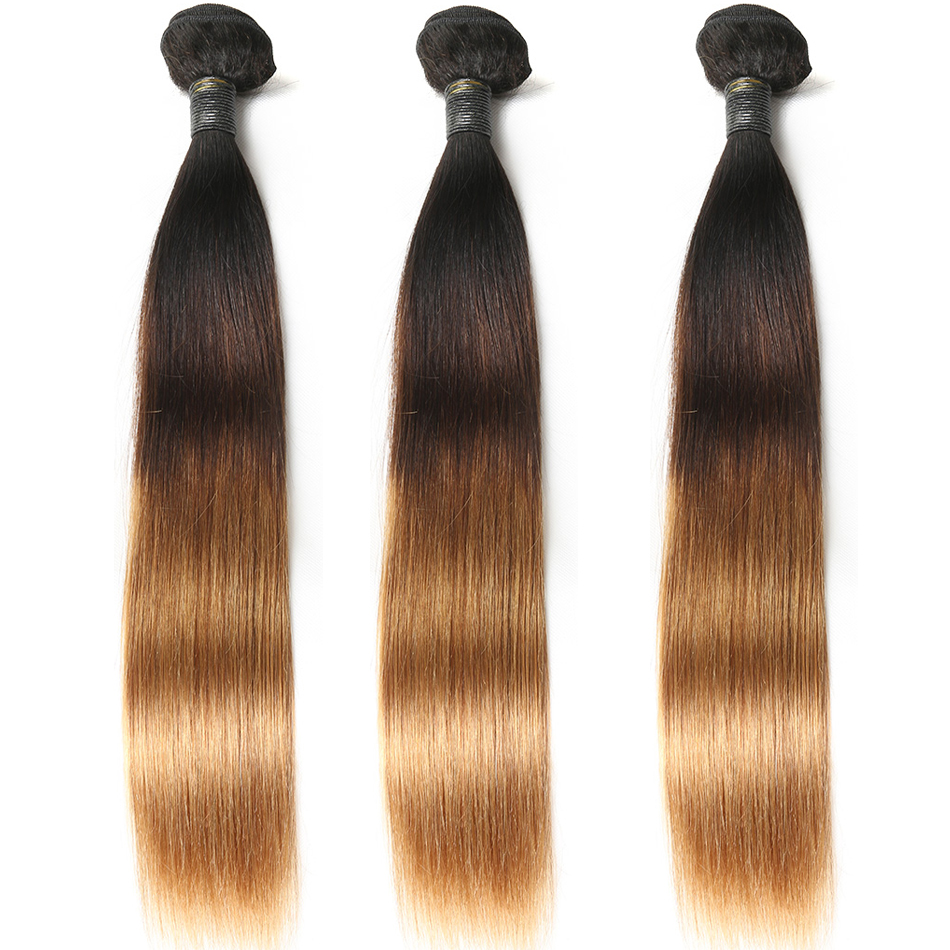 T1B/4/30 Ombre Color Hair Straight Weave Hair